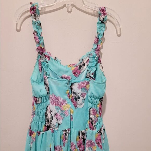 FINAL SALE🌷ROYAL Bones skull print dress size Small - Picture 12 of 16